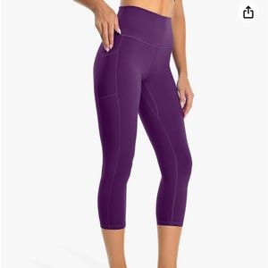 2 pairs of COLORFULKOALA CAPRI YOGA PANTS